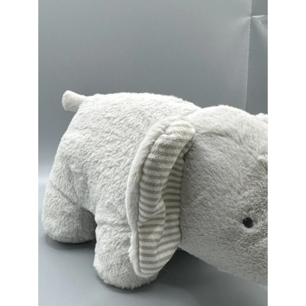Carter's Elephant Musical Plush Wind Up Gray Stripe 9
